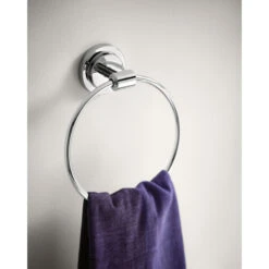 Moen Iso Chrome Plated Zinc Towel Ring -Allied Brass Sales Store 15025403d L