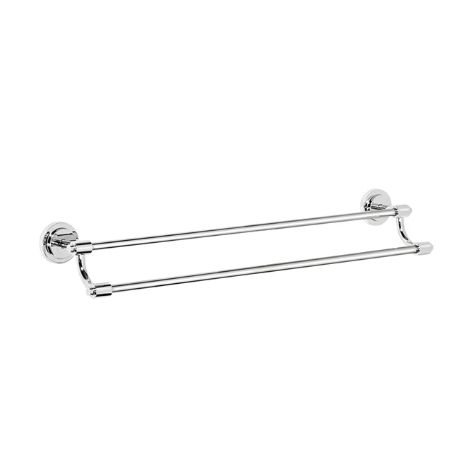 Moen Iso 24-in Chrome Plated Zinc Double Towel Bar 3 Moen Iso 24-in Chrome Plated Zinc Double Towel Bar