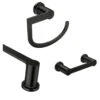 Moen Rinza 3-Piece Matte Black Bathroom Accessory Set 2 Moen Rinza 3-Piece Matte Black Bathroom Accessory Set -Allied Brass Sales Store 15025895 L