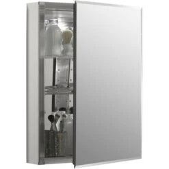 Kohler Medicine Cabinet With Mirrored Door - 20-in - Aluminum