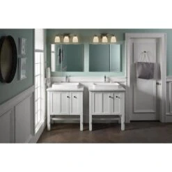 Kohler Medicine Cabinet With Mirrored Doors - 30-in - Aluminum