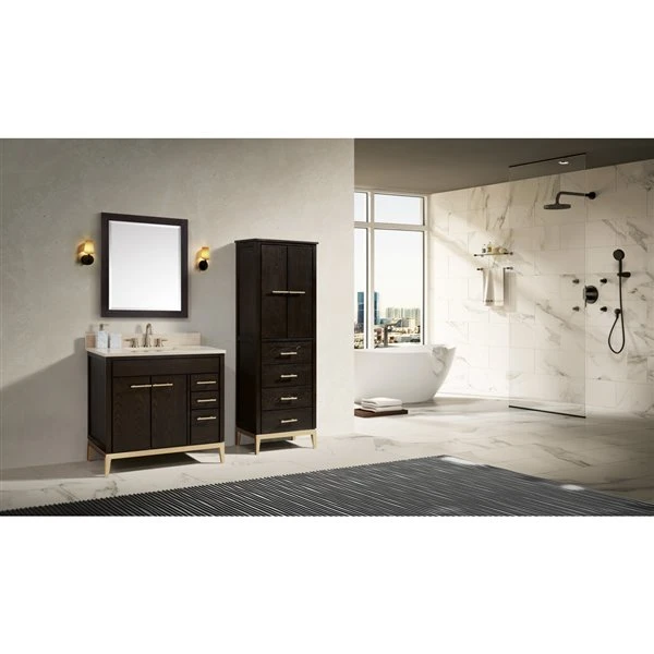 Avanity HAvanity Hepburn 24-in Chocolate Bathroom Mirrorepburn Chocolate Bathroom Mirror 24-in 4 Avanity HAvanity Hepburn 24-in Chocolate Bathroom Mirrorepburn Chocolate Bathroom Mirror 24-in - Image 2