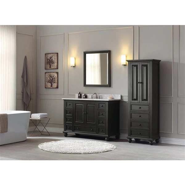 Avanity Thompson Charcoal Bathroom Mirror 28-in 3 Avanity Thompson Charcoal Bathroom Mirror 28-in