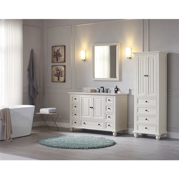 Avanity Thompson 28-in White Bathroom Mirror 5 Avanity Thompson 28-in White Bathroom Mirror - Image 3