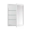 Avanity Emma 22-in White Bathroom Mirror Cabinet