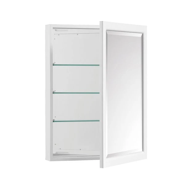 Avanity Emma 22-in White Bathroom Mirror Cabinet 3 Avanity Emma 22-in White Bathroom Mirror Cabinet