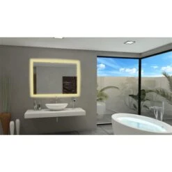 Paris Mirror 48-in X 36-in 3000K 24V LED Lighting Mirror