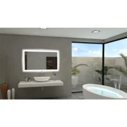 Paris Mirror 48-in X 28-in 6000K 24V LED Lighting Mirror