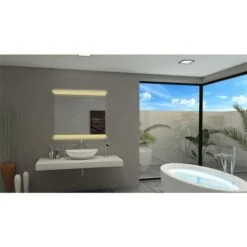 Paris Mirror 40-in X 35-in 3000K Rectangular Backlit Mirror