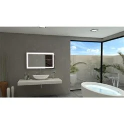 Paris Mirror 40-in X 24-in 6000 K 24 V LED Lighting Mirror