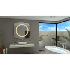 Paris Mirror 40-in X 40-in 3000K 24V LED Lighting Mirror