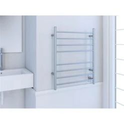Ancona Prestige Brushed Stainless Steel 8-Bar Dual Towel Warmer -Allied Brass Sales Store 330009907 AlternateImage4 l