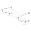 Allied Brass Carolina Matte White 24-in Wall Mount Towel Rack With Double Towel Bar