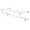 Allied Brass Carolina Crystal Matte White 30-in Wall Mount Towel Rack With Double Towel Bar 2 Allied Brass Carolina Crystal Matte White 30-in Wall Mount Towel Rack With Double Towel Bar -Allied Brass Sales Store 330952196 MainImage 001 l