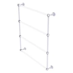 Allied Brass Pacific Grove 30-in Wall Mount Matte White Towel Rack