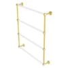 Allied Brass Pacific Beach 30-in Wall Mount Polished Brass Towel Rack