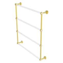 Allied Brass Pacific Beach 30-in Wall Mount Polished Brass Towel Rack