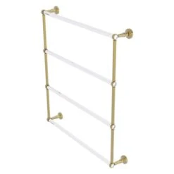 Allied Brass Pacific Beach 30-in Unlacquered Brass Wall Mount Towel Rack