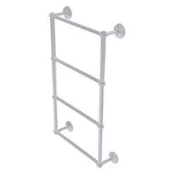 Allied Brass Monte Carlo 30-in Satin Chrome Wall Mount Towel Rack