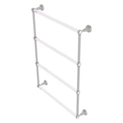 Allied Brass Pacific Grove 24-in Satin Nickel Wall Mount Towel Rack