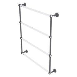 Allied Brass Pacific Grove 30-in Matte Grey Wall-Mounted Towel Rack