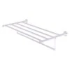 Allied Brass Carolina Crystal 36-in Satin Chrome Wall Mount Towel Rack