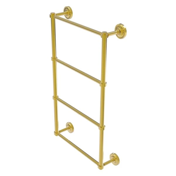 Allied Brass Prestige Regal 30-in Polished Brass Wall-Mounted Towel Rack 3 Allied Brass Prestige Regal 30-in Polished Brass Wall-Mounted Towel Rack