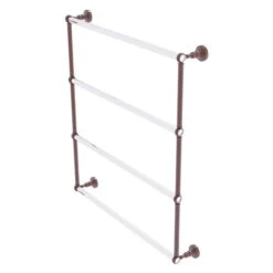 Allied Brass Pacific Grove 30-in Antique Copper Wall Mount Towel Rack