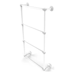 Allied Brass Dottingham 30-in Matte White Wall Mount Towel Rack