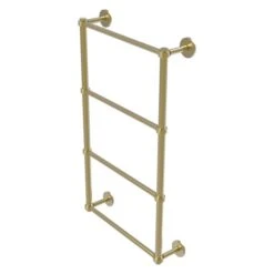 Allied Brass Prestige Skyline 30-in Wall-Mounted Satin Brass Towel Rack