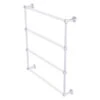 Allied Brass Pacific Beach 30-in Wall Mount Satin Chrome Towel Rack