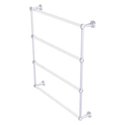 Allied Brass Pacific Beach 30-in Wall Mount Satin Chrome Towel Rack