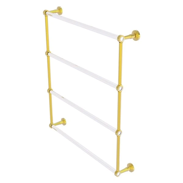 Allied Brass Pacific Beach 30-in Polished Brass Wall-Mounted Towel Rack 3 Allied Brass Pacific Beach 30-in Polished Brass Wall-Mounted Towel Rack