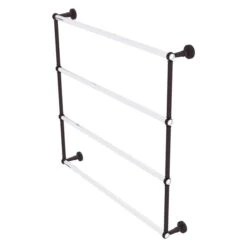 Allied Brass Pacific Beach 36-in Antique Bronze Wall-Mounted 4-Tier Towel Bar With Twisted Accents