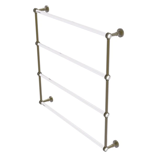 Allied Brass Pacific Beach 36-in Antique Brass Wall-Mounted 4-Tier Towel Bar With Dotted Accents 3 Allied Brass Pacific Beach 36-in Antique Brass Wall-Mounted 4-Tier Towel Bar With Dotted Accents