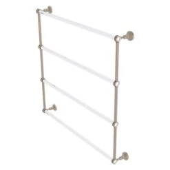 Allied Brass Pacific Grove 36-in Antique Pewter Wall-Mounted Single Towel Bar With Dotted Accents