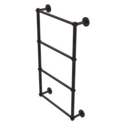 Allied Brass Prestige Skyline 36-in Venetian Bronze Wall-Mounted 4-Tier Towel Bar With Twisted Detail