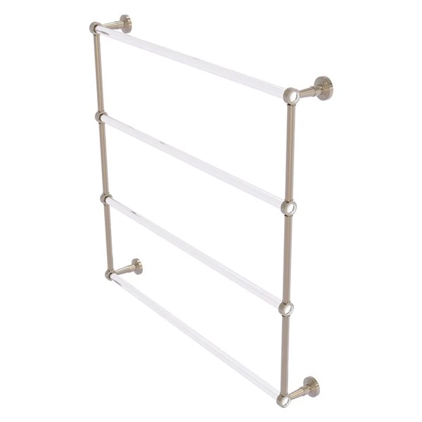 Allied Brass Pacific Beach 36-in Antique Pewter Wall-Mounted 4-Tier Towel Bar 3 Allied Brass Pacific Beach 36-in Antique Pewter Wall-Mounted 4-Tier Towel Bar