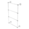 Allied Brass Monte Carlo 36-in Matte White Wall-Mounted 4-Tier Towel Bar With Dotted Detail -Allied Brass Sales Store 330953107 MainImage 001 l