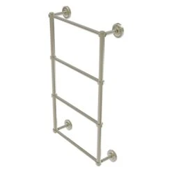 Allied Brass Prestige Regal 36-in Polished Nickel Wall-Mounted 4-Tier Towel Bar