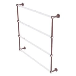 Allied Brass Pacific Beach 36-in Antique Copper Wall-Mounted 4-Tier Towel Bar