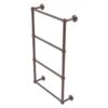Allied Brass Dottingham 36-in Antique Copper Wall-Mounted 4-Tier Towel Bar With Grooved Detail