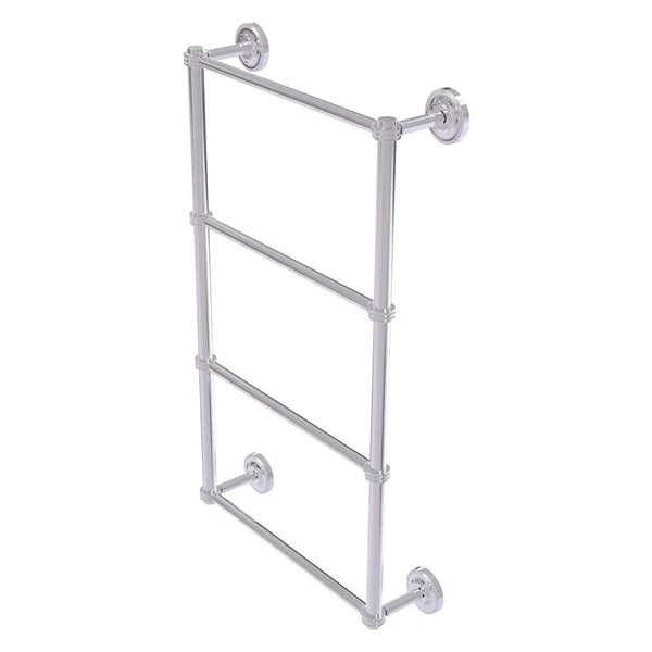 Allied Brass Prestige Regal 36-in Polished Chrome Wall-Mounted 4-Tier Towel Bar With Dotted Detail 3 Allied Brass Prestige Regal 36-in Polished Chrome Wall-Mounted 4-Tier Towel Bar With Dotted Detail