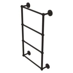 Allied Brass Prestige Regal 36-in Oil-Rubbed Bronze Wall-Mounted 4-Tier Towel Bar With Twisted Detail