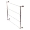 Allied Brass Pacific Grove 36-in Antique Copper Wall-Mounted Single Towel Bar With Grooved Accents