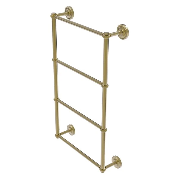 Allied Brass Prestige Regal 36-in Unlacquered Brass Wall-Mounted 4-Tier Towel Bar With Twisted Detail 3 Allied Brass Prestige Regal 36-in Unlacquered Brass Wall-Mounted 4-Tier Towel Bar With Twisted Detail