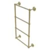 Allied Brass Prestige Regal 36-in Satin Brass Wall-Mounted 4-Tier Towel Bar With Dotted Detail