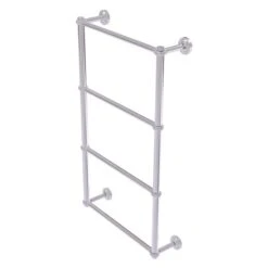 Allied Brass Dottingham 36-in Polished Chrome Wall-Mounted 4-Tier Towel Bar With Twisted Detail