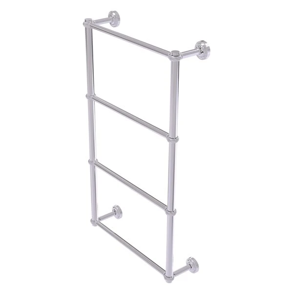 Allied Brass Dottingham 36-in Polished Chrome Wall-Mounted 4-Tier Towel Bar With Twisted Detail 3 Allied Brass Dottingham 36-in Polished Chrome Wall-Mounted 4-Tier Towel Bar With Twisted Detail