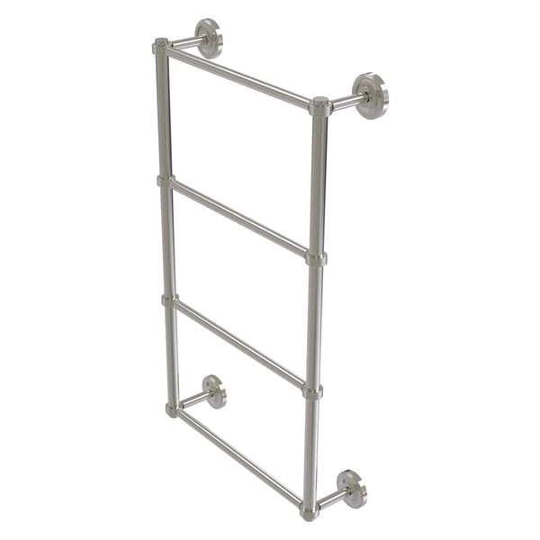 Allied Brass Prestige Regal 36-in Satin Nickel Wall-Mounted 4-Tier Towel Bar With Grooved Detail 3 Allied Brass Prestige Regal 36-in Satin Nickel Wall-Mounted 4-Tier Towel Bar With Grooved Detail